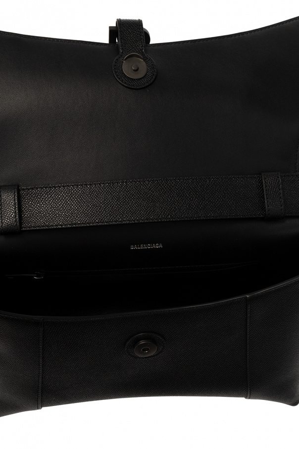 ショルダーバッグ・ポシェット BALENCIAGA Women Shoulder Bags 8356892ABAV 1000 Black Balenciaga Downtown Shoulder Bag with Chain Small Black in